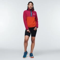Cotopaxi Amado Fleece Half Zip Jacket Women's -Fashionable Clothing Store 1200X1200jpeg AmadoFleeceRaspberryCanyon 5