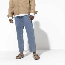 Birkenstock Arizona Birkibuc Stone Sandal - Regular -Fashionable Clothing Store 151213 f look m d8df2ad4 dd94 459c af40 aa095d53e94b