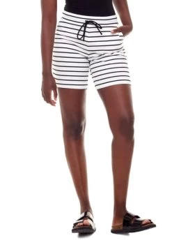 Tyler Madison Sophia Striped Jogger Short 5 Tyler Madison Sophia Striped Jogger Short -Fashionable Clothing Store 260612 BlackCream F 698x1000 1