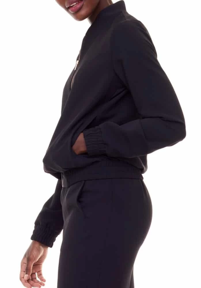 Tyler Madison Kamala Silk Bomber Jacket 1 Tyler Madison Kamala Silk Bomber Jacket