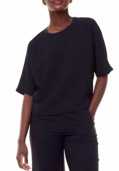 Tyler Madison Kaley Short Sleeve Dolman Top -Fashionable Clothing Store 280052 Black F 698x1000 1