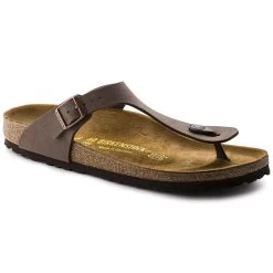 Birkenstock Gizeh Mocha Birko-Flor Nubuck Sandals - Regular
