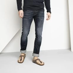 Birkenstock Gizeh Mocha Birko-Flor Nubuck Sandals - Regular -Fashionable Clothing Store 43753 f look m