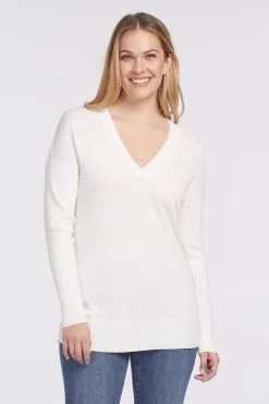 Tribal Women's LS V-Neck Sweater -Fashionable Clothing Store 4654O 133 0026 1