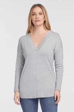 Tribal Women's LS V-Neck Sweater -Fashionable Clothing Store 4654O 133 0266 1