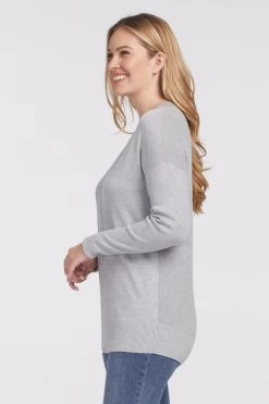 Tribal Women's LS V-Neck Sweater -Fashionable Clothing Store 4654O 133 0266 2