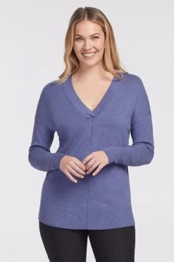 Tribal Women's LS V-Neck Sweater