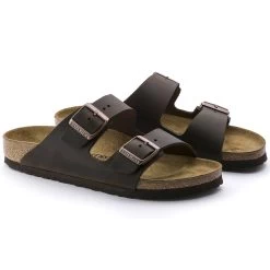 Birkenstock Arizona Habana Oiled Leather Sandal - Regular -Fashionable Clothing Store 52533 pair