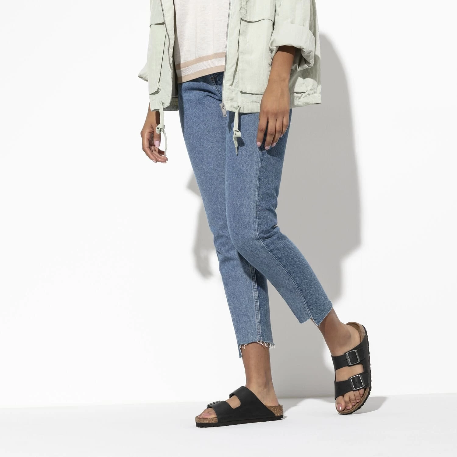 Birkenstock Arizona Black Oiled Leather Sandals - Regular 5 Birkenstock Arizona Black Oiled Leather Sandals - Regular - Image 5