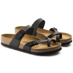 Birkenstock Mayari Black Birko-Flor Sandals - Regular -Fashionable Clothing Store 71791 pair