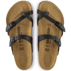 Birkenstock Mayari Black Birko-Flor Sandals - Regular -Fashionable Clothing Store 71791 top