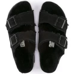 Birkenstock Arizona Black Shearling Sandal - Regular 16 Birkenstock Arizona Black Shearling Sandal - Regular -Fashionable Clothing Store 752663 top