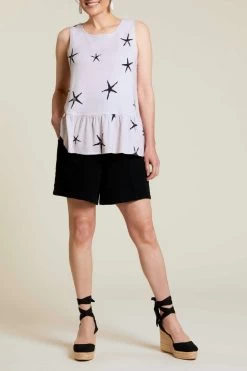 Tribal Shorts With Elastic Waistband And Sash -Fashionable Clothing Store 7728O 4555 0002 a