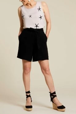 Tribal Shorts With Elastic Waistband And Sash -Fashionable Clothing Store 7728O 4555 0002 b