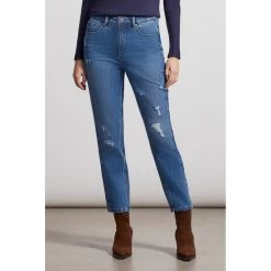 Tribal Distressed Brooke Girlfriend Tapered Ankle Pant