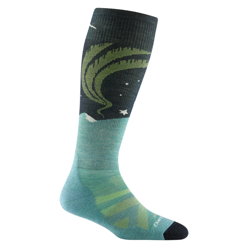 Darn Tough Women's Aurora Over-The-Calf Lightweight Ski & Snowboard Sock 1 Darn Tough Women's Aurora Over-The-Calf Lightweight Ski & Snowboard Sock