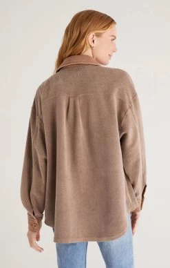 Z Supply Austen Washed Shirt Jacket -Fashionable Clothing Store AustenWashedShirtJacketbrn1