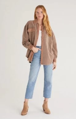 Z Supply Austen Washed Shirt Jacket -Fashionable Clothing Store AustenWashedShirtJacketbrn2