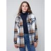 Charlie B Plaid Flannel Shirt Jacket