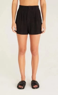 Z Supply Farah Short -Fashionable Clothing Store FARAHSHORTblk4