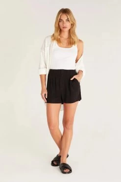 Z Supply Farah Short -Fashionable Clothing Store FARAHSHORTblk7