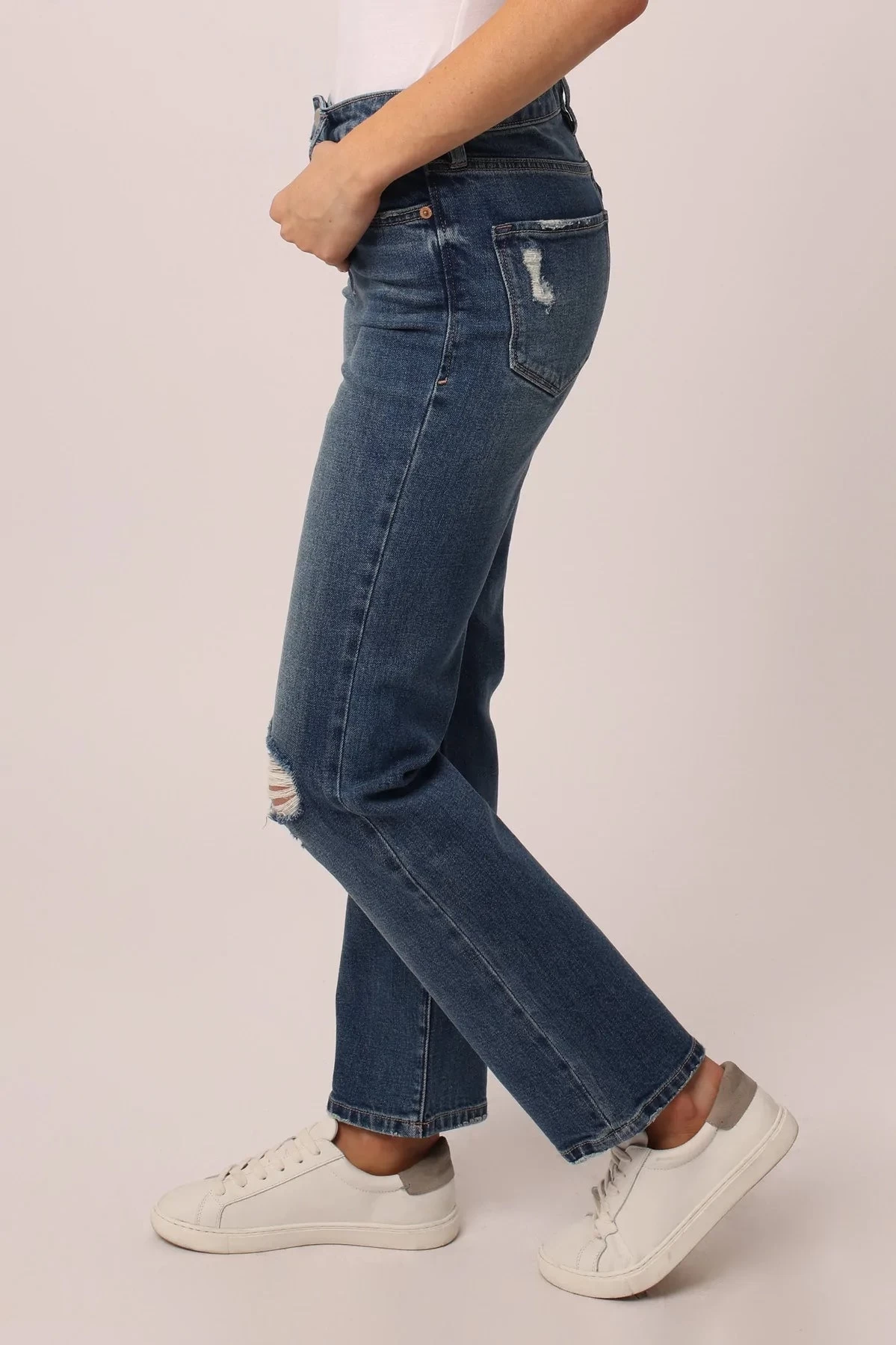 Dear John Frankie Super High Rise Ankle Straight Leg Jeans 2 Dear John Frankie Super High Rise Ankle Straight Leg Jeans - Image 2