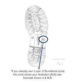 Blundstone 585 - Classic Boot - Rustic Brown -Fashionable Clothing Store Howtomeasure Sole drawing 9 46b25fe3 106f 4dac 8935 416f1e6fed66