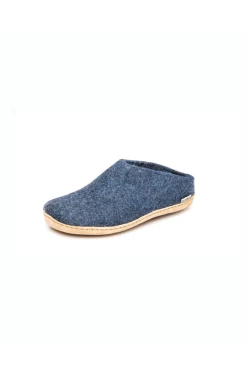 Glerups Open Heel Slipper - Leather - Denim -Fashionable Clothing Store ITEMSIZE 1 0457801d 554c 4ac0 b3a9 7f4620ab015a