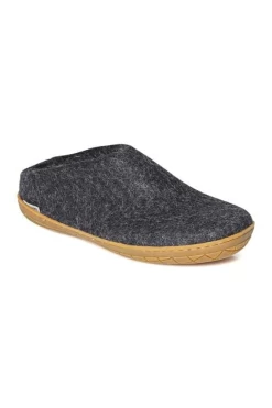 Glerups Open Heel Slipper - Rubber - Charcoal