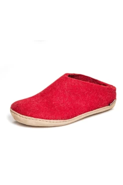Glerups Open Heel Slipper - Leather - Red -Fashionable Clothing Store ITEMSIZE 83e8ad39 da39 4880 aeab 22d2c8225908