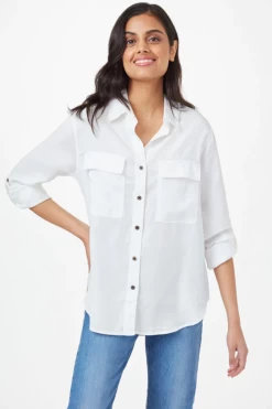 Tentree Everyday Tencel Blouse -Fashionable Clothing Store ITEMSIZE e2f20f85 ca8e 4e46 8499 80efb96302ec