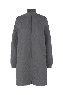 Ilse Jacobsen Padded Quilt Coat -Fashionable Clothing Store IlseJacobsenPaddedQuiltCoatgry