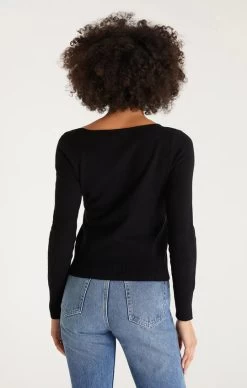 Z Supply Karlie Asymmetrical Top -Fashionable Clothing Store KarlieAsymmetricalTopblk2
