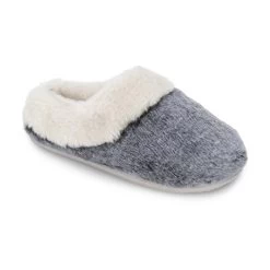 Lemon Tipped Fur Scuff Slipper -Fashionable Clothing Store L 9033 010 A