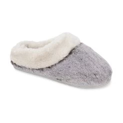 Lemon Tipped Fur Scuff Slipper -Fashionable Clothing Store L 9033 210 A