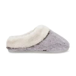 Lemon Tipped Fur Scuff Slipper -Fashionable Clothing Store L 9033 210 B