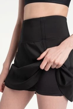 LOLE Step Up Skort - Black Beauty 6 LOLE Step Up Skort - Black Beauty -Fashionable Clothing Store LSW4303 N415 61