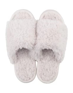 Lemon Anywhere Berber Slides -Fashionable Clothing Store LemonAnywhereBerberSlides1