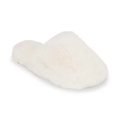Lemon Lux Faux Fur Slide -Fashionable Clothing Store LemonLuxFauxFurSlidewhite