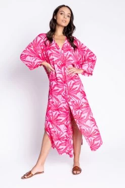 PJ Salvage Tranquil Palm Palm Duster -Fashionable Clothing Store PJSalvageTranquilPalmPalmDusterlilac