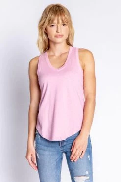 PJ Salvage Women's Back To Basics Tank 8 PJ Salvage Women's Back To Basics Tank -Fashionable Clothing Store PJSalvageWomen sBacktoBasicsTanklilacrose