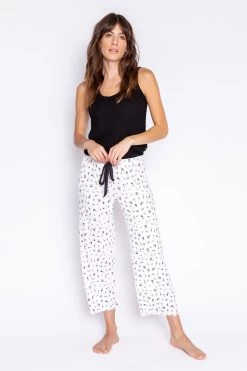 PJ Salvage Around The Edges Floral Crop Pant