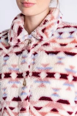 PJ Salvage Cozy Shacket Tribal Chevron Shacket 5 PJ Salvage Cozy Shacket Tribal Chevron Shacket -Fashionable Clothing Store RECSJ MULTI 2