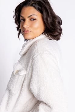 PJ Salvage Cozy Shacket Solid -Fashionable Clothing Store RECSJ STONE 2