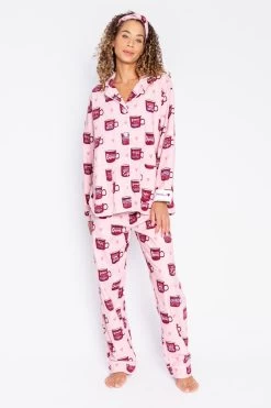 PJ Salvage Flannels Coffee PJ Set