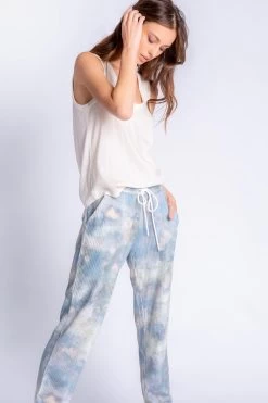 PJ Salvage Cloudy Days Tie Dye Banded Pant