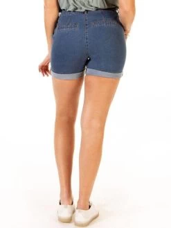 Dex Basic Short -Fashionable Clothing Store Short Dex 1722794D bleu 3 500x667 1