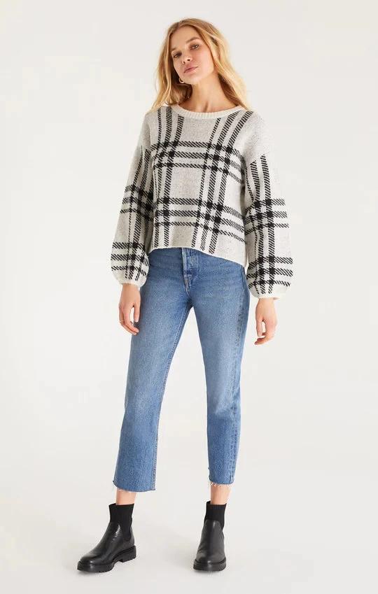 Z Supply Solange Plaid Sweater 1 Z Supply Solange Plaid Sweater