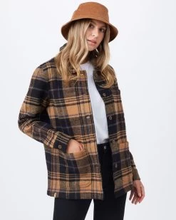 Tentree Flannel Utility Jacket -Fashionable Clothing Store TentreeFlannelUtilityJacketbrown