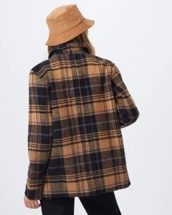 Tentree Flannel Utility Jacket -Fashionable Clothing Store TentreeFlannelUtilityJacketbrown1